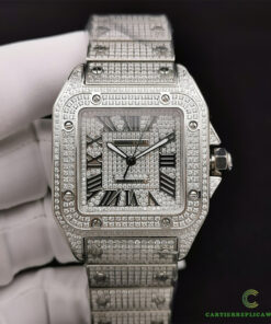 iced out cartier watch dhgate